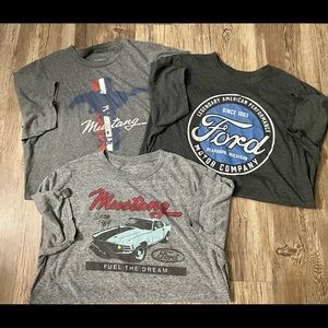 Lot of (3) Gently Used Men’s Ford T-Shirts
